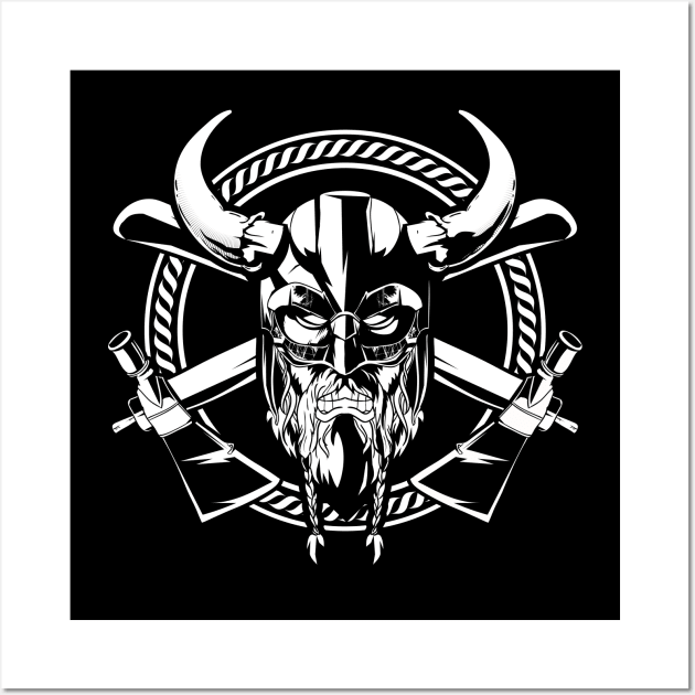 Viking berserker Wall Art by Roadkill Creations